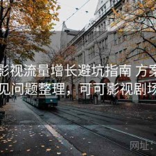 可可影视流量增长避坑指南 方案与常见问题整理，可可影视剧场
