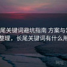 17c长尾关键词避坑指南 方案与常见问题整理，长尾关键词有什么用处
