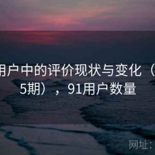 91在用户中的评价现状与变化（第2045期），91用户数量