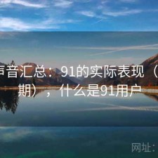 用户声音汇总：91的实际表现（第869期），什么是91用户