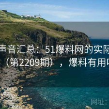 用户声音汇总：51爆料网的实际表现（第2209期），爆料有用吗