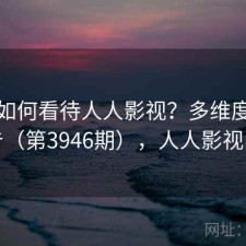 用户如何看待人人影视？多维度观察报告（第3946期），人人影视问题