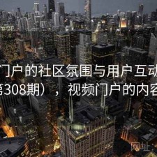 视频门户的社区氛围与用户互动研究（第308期），视频门户的内容来源