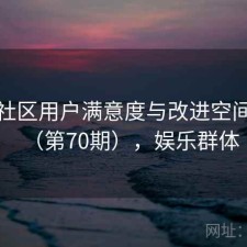 娱乐社区用户满意度与改进空间探讨（第70期），娱乐群体