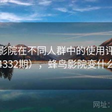 蜂鸟影院在不同人群中的使用评价（第4332期），蜂鸟影院变什么了