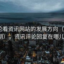从评论看资讯网站的发展方向（第3455期），资讯评论回复在哪儿找