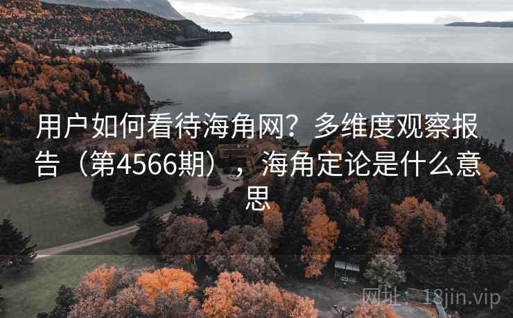 用户如何看待海角网?多维度观察报告(第4566期),海角定论是什么意思 第2张 用户如何看待海角网?多维度观察报告(第4566期),海角定论是什么意思 第2张
