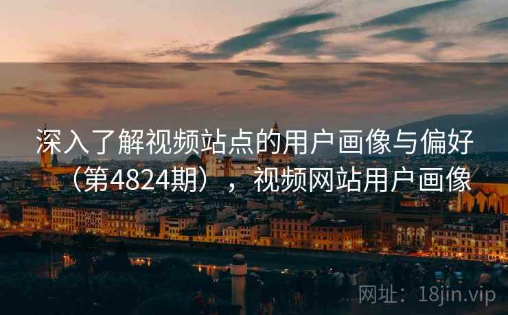 深入了解视频站点的用户画像与偏好（第4824期），视频网站用户画像  第2张