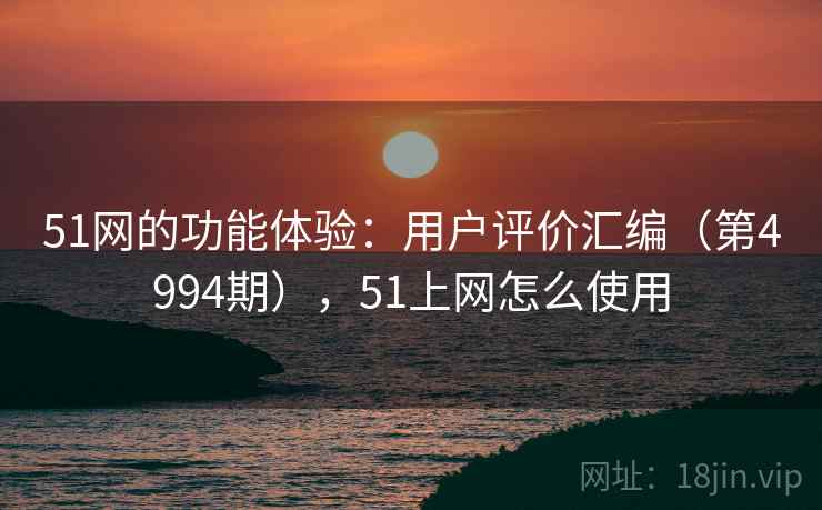 51网的功能体验：用户评价汇编（第4994期），51上网怎么使用  第2张