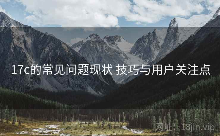 17c的常见问题现状 技巧与用户关注点 第1张 17c的常见问题现状 技巧与用户关注点 第1张
